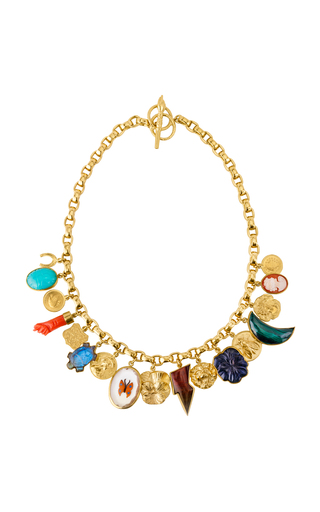 18k Fairmined Yellow Gold Plate Chunky Charm Necklace
