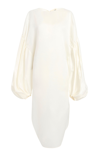 Zelma Oversized Silk Midi Dress